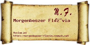 Morgenbeszer Flávia névjegykártya